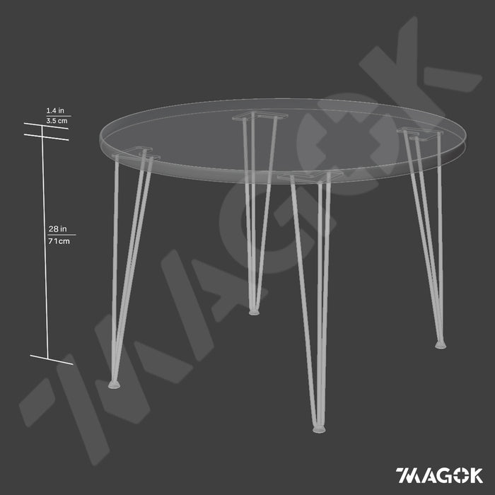 Round Dining Table, 4 & 6 Seater, Authentic Reclaimed Wood / RECLAIMED Collection