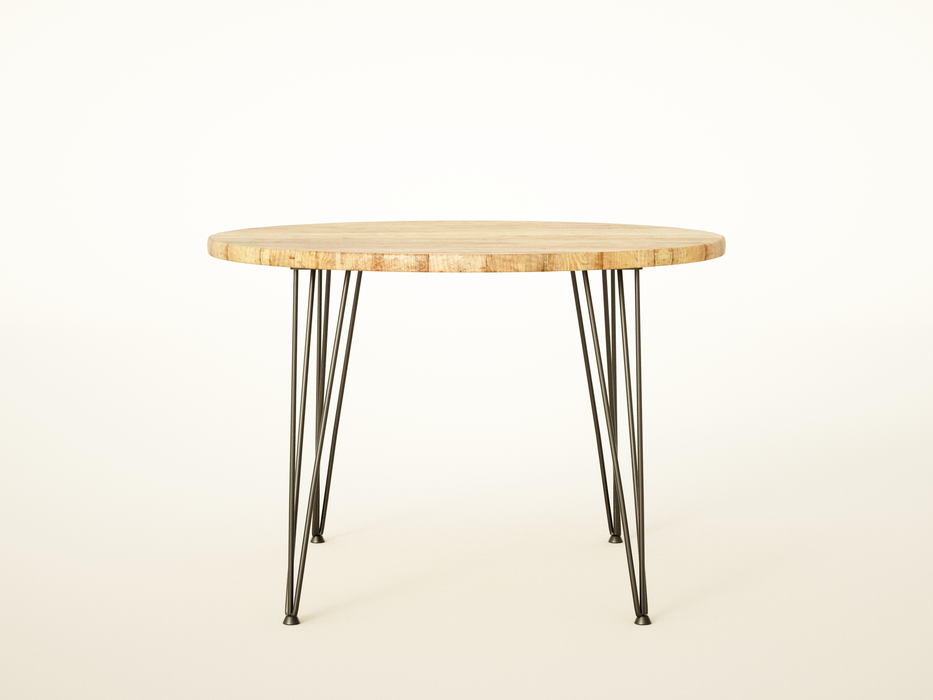 Round Dining Table, 4 & 6 Seater, Authentic Reclaimed Wood / RECLAIMED Collection