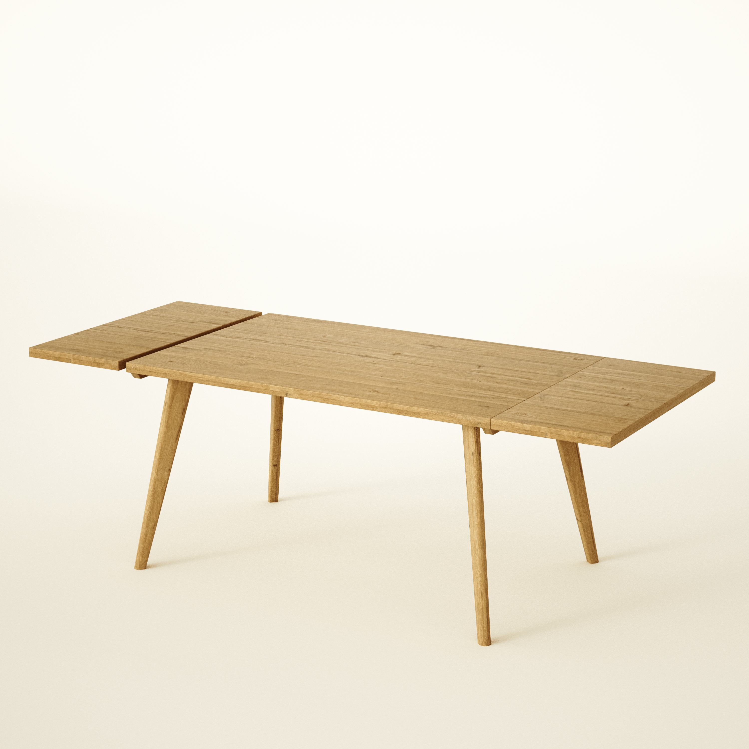 Dining Table Extendable, Solid European Oak / OAKWELL Collection
