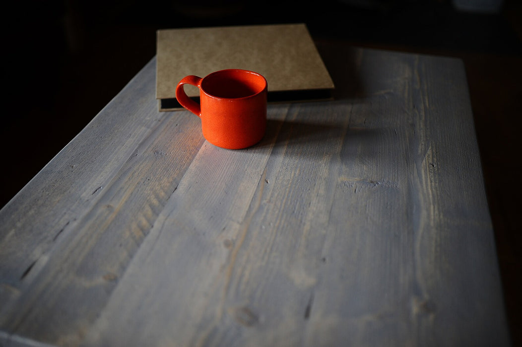 Coffee Table, Sustainable Reclaimed Scaffold Wood on Danish Oak Legs / DANISH RECLAIMED Collection