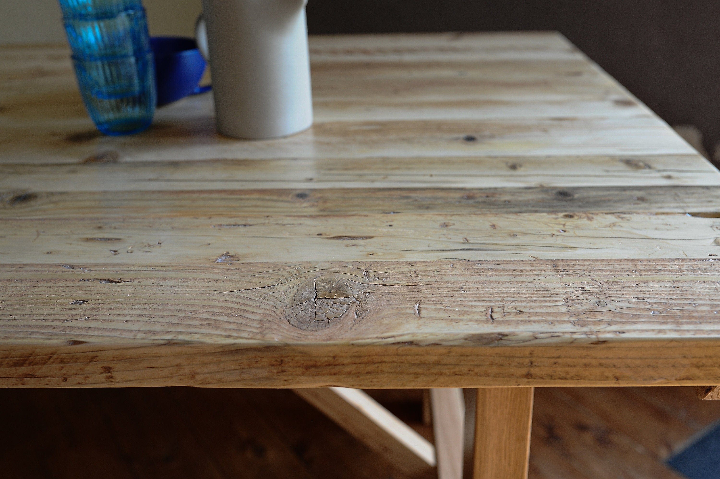 Farmhouse Dining table Extendable solid oak frame / FARMHOUSE Collection
