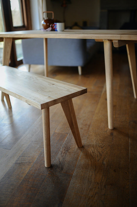 Bench, Solid Oak, Scandi Style / WILD OAK Collection