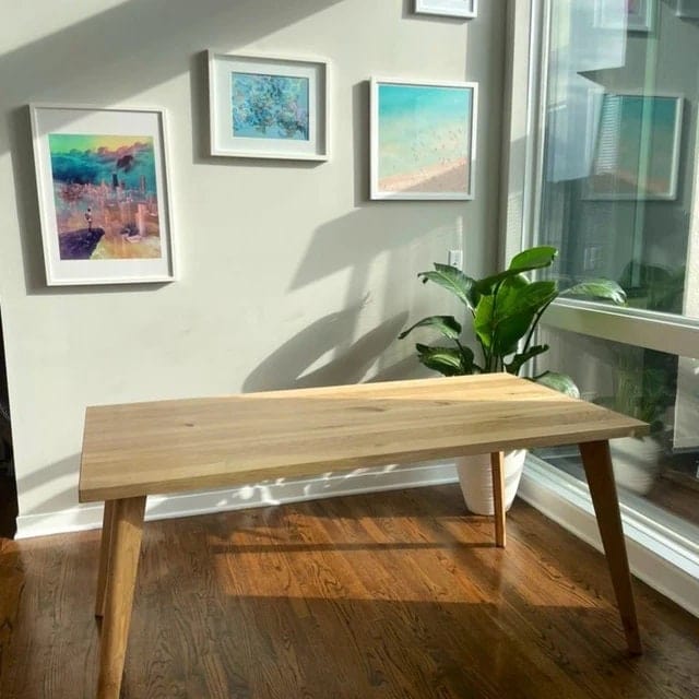 Dining Table Set, Solid Oak, Customisable / WILD OAK Collection